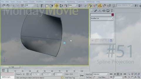 3dsMax Monday Movie #51: Spline Projection