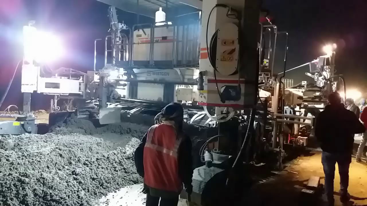 Making of cement congret Road
