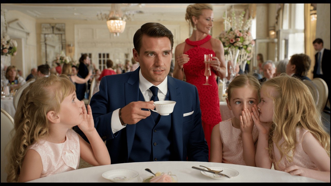 Single dad was having tea alone—until triplet girls whispered: 