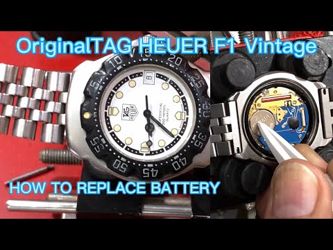 HOW TO REPLACE BATTERY/ ORIGINAL TAG HEUER VINTAGE F1?