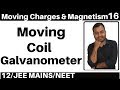 Moving Charges n Magnetism 16: Moving Coil Galvanometer - Radial Field, Current n Voltage Senstivity