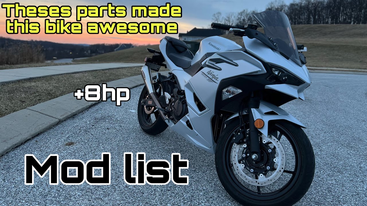 2024 ninja 500 mods list / performance parts