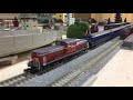 Nゲージ鉄道模型KATO14系15形寝台特急あかつき(長崎、佐世保)編成マイレイアウト走行…