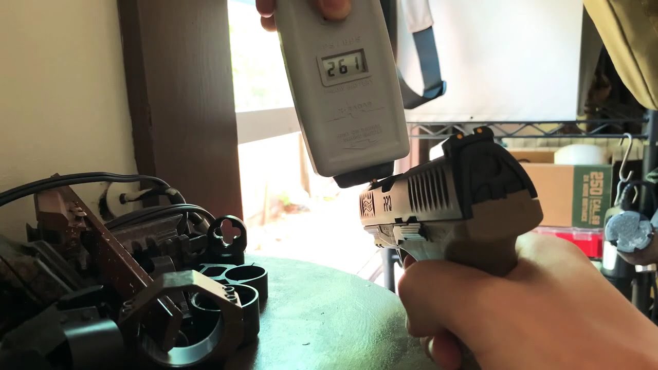 PPQ .40 cal velocity fix chrono demonstration
