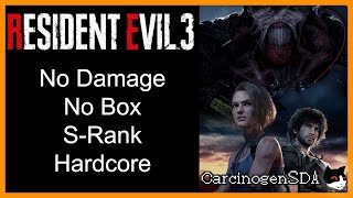 [No Commentary] Resident Evil 3 Remake (PC) No Damage - No Box, S-Rank (Hardcore)