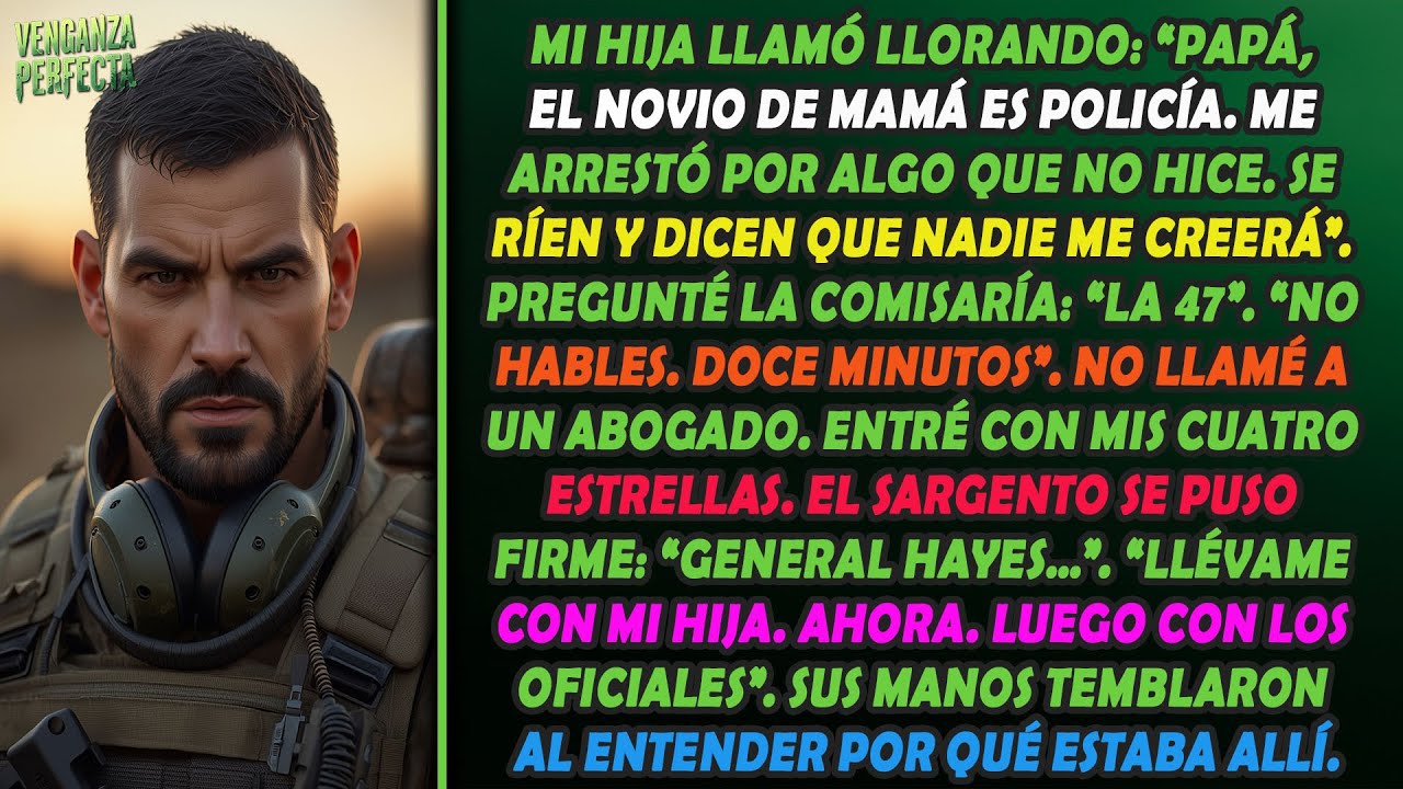 El novio policía de mamá arrestó a mi hija. 'Nadie le creerá'. Yo entré con cuatro estrellas.