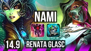 NAMI & Varus vs RENATA GLASC & Kalista (SUP) | 5/0/25, 1000+ games | BR Grandmaster | 14.9
