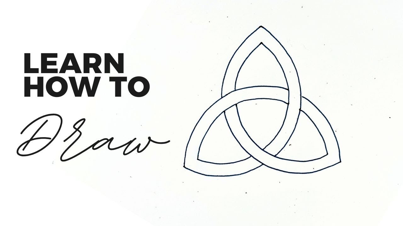 How to draw the Triquetra| Real-time