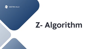 Z  ALGORITHM