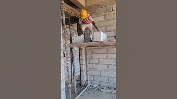 AAC BLOCK NEW WALL MAKING SKILL !