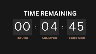 4 Minute 45 Second Countdown Timer