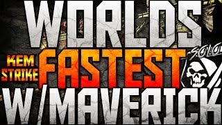 COD: Ghosts - *SOLO* WORLD'S FASTEST MAVERICK "KEM STRIKE" 89 Seconds (PS4 GAMEPLAY)