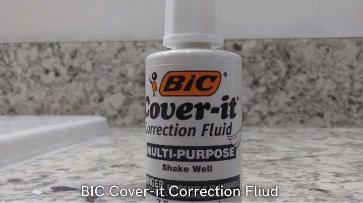 In Hand Review of BIC Wite-Out Cover It Correction Fluid