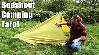 Bedsheet to Camping Tarp
