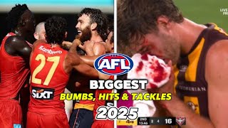 AFL BIGGEST FIGHT, HITS &amp; TACKLES 2025 