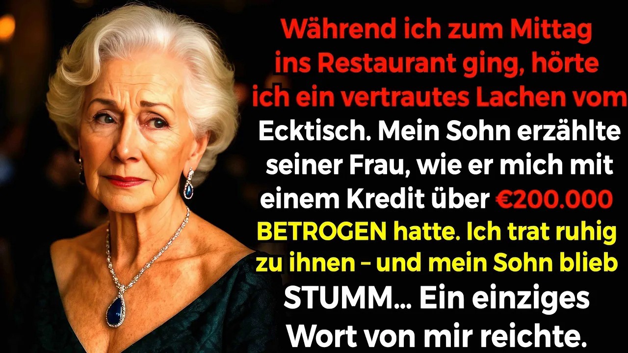 Ich hörte die Stimme meines Sohnes vom Nebentisch im Restaurant „Sie wird nichts verstehen…“