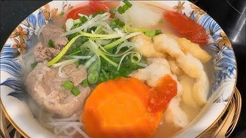 Vietnam Mama Cooking/ bún chả mực thơm ngon nóng hổi cho bữa sáng cuối tuần /squid vermicelli