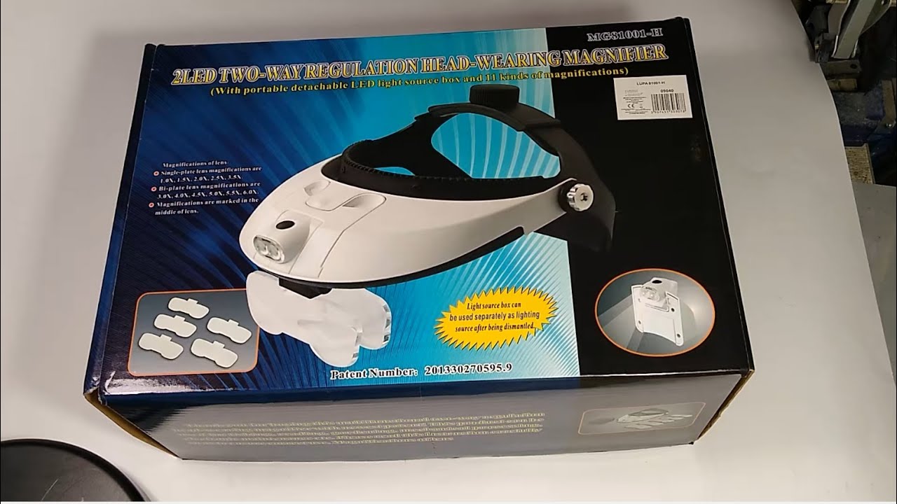 Head Wearing Magnifier with two LED lights