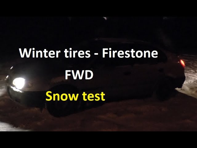 Winter tires - Firestone on a FWD car - snow test - Toyota Corolla