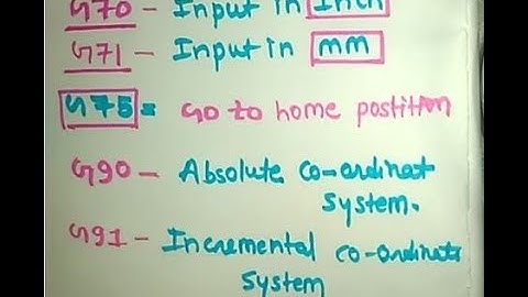 CNC TECHNOLOGY G CODES PART 2 HINDI