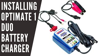 Installing Optimate 1 Duo battery charger & conditioner.