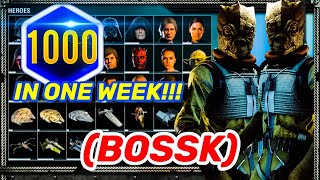 How to MAX Bossk in Less Than a Week
