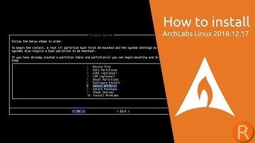 How to install ArchLabs Linux 2018.12.17
