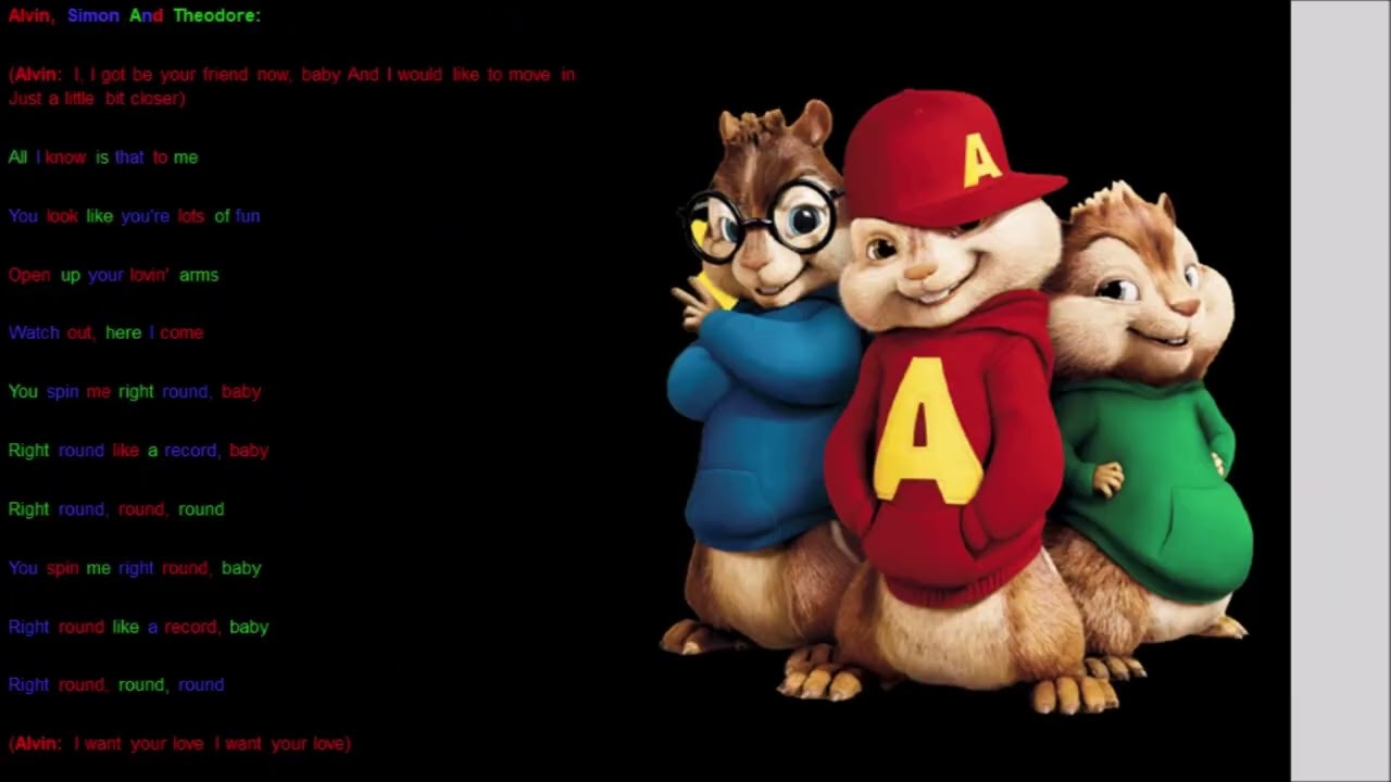 You Spin Me Right Round Like A Record The Chipmunks Lyrics