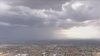 Monsoon storms moving into the Valley