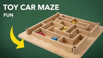 Super Fun DIY Toy Car Maze for Toddlers to Play!