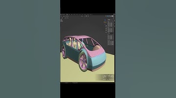 short - concept car quick modeling - vehicle 003 - 02 - 4x timelapse