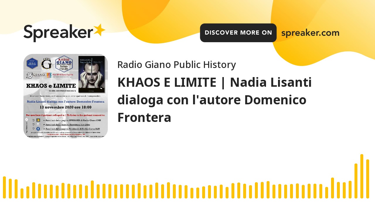 KHAOS E LIMITE | Nadia Lisanti dialoga con l’autore Domenico Frontera