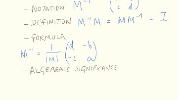 FP1 - Matrices - inverse