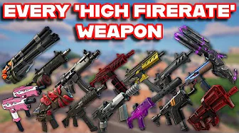 Ranking EVERY 'HIGH-FIRERATE' WEAPON In FORTNITE HISTORY From WORST To BEST