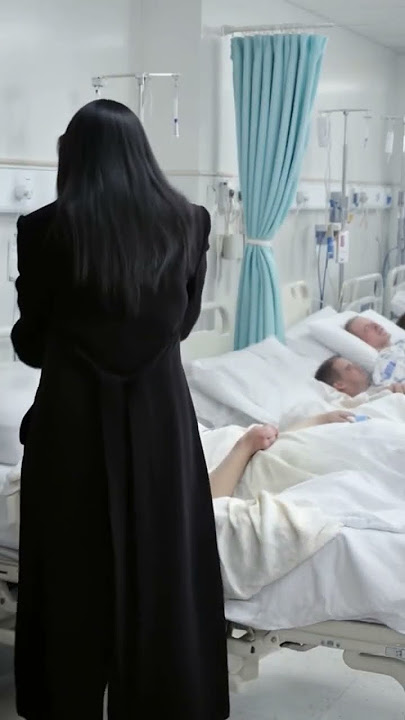 beautiful sadistic doctor suffocated man with a pillow in leather gloves