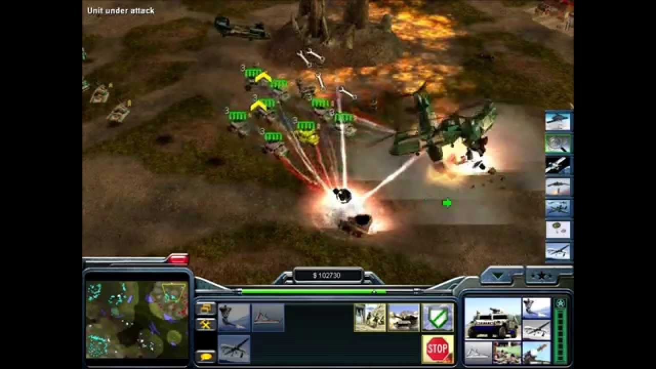 C&C Generals Zero Hour : Air Force vs Tanks part 2
