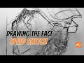 Sketching a face with Pencil - Speed sketch #9