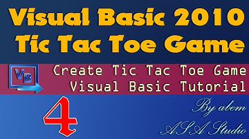 Visual Basic 2010 Tutorial, Create Tic Tac Toe Game, 4, Adding Function for 16 Button