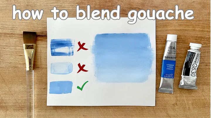 Beginner's Guide to Blending Gouache Paints I Painting a Sky with Gouache Tutorial