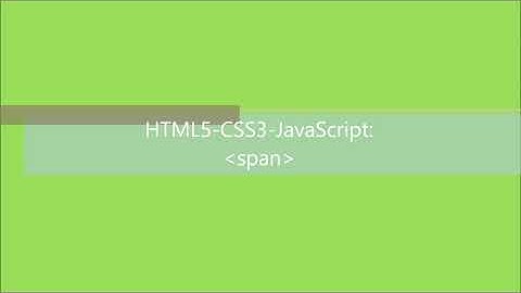 HTML5-CSS3-JavaScript-S: Bài 7. Thẻ (phần tử) SPAN