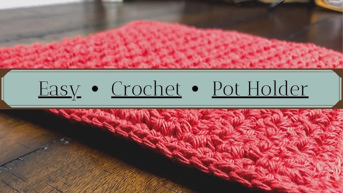 Cotton Crocheted Pot Holder, Ecru – Domaci