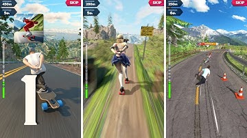 Downhill Race League Gameplay Walkthrough Part 1 (Android, IOS)