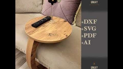 Parametric Coffee table , CNC cutting DXF , Vector files for Laser cutting,  Modern Wooden furniture