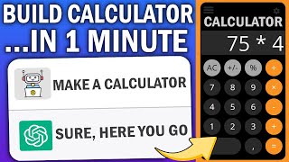 Build a Calculator App in 1 Minute using ChatGPT #openai #chatgpt