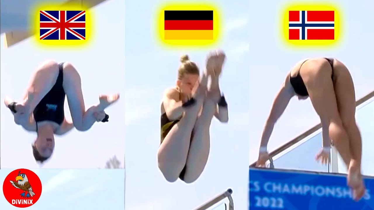 Top 4 😱 Womens Diving 10m Platform. Best women's diving. Girls diving #17