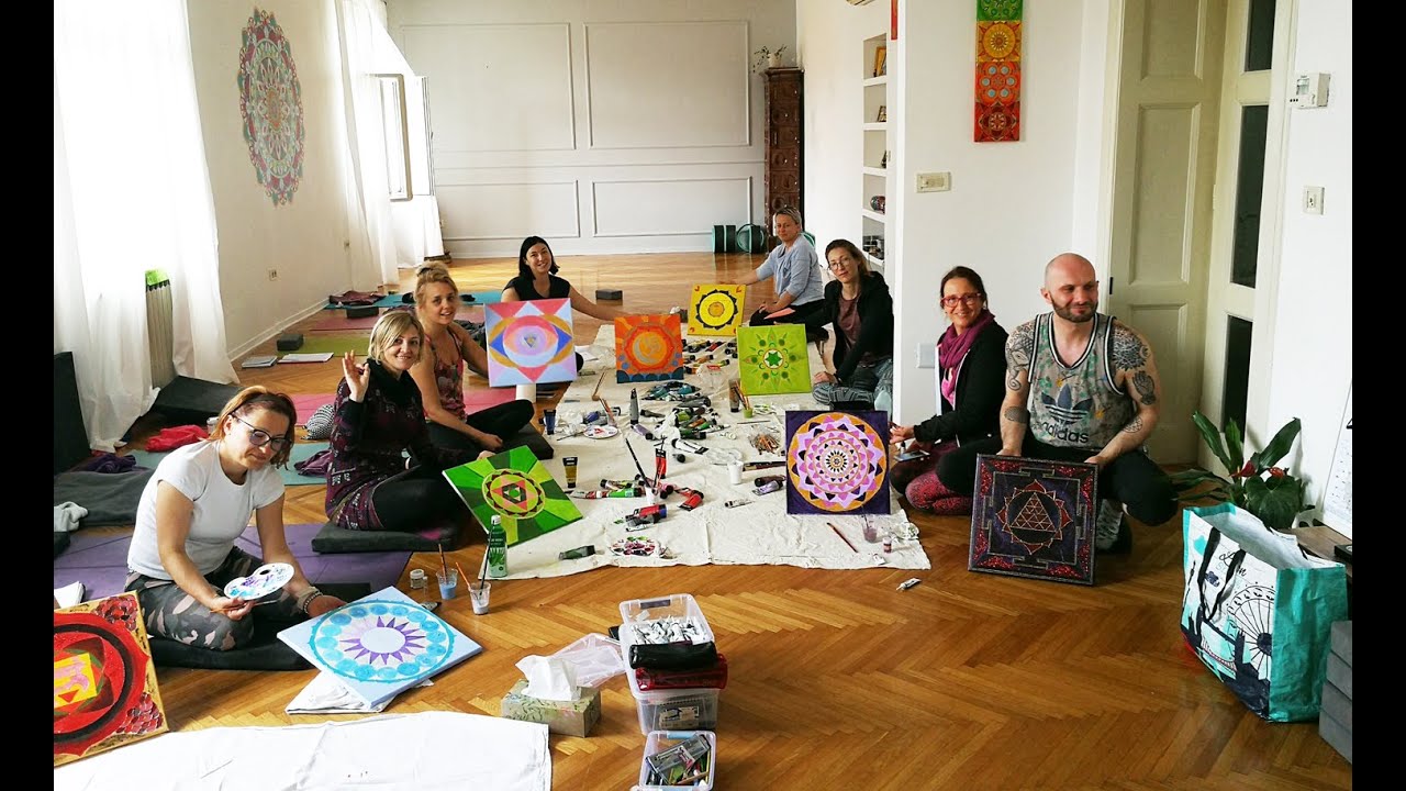 YOGA ART Chakra Art Therapy with Sandra Petra Art 2015 YouTube