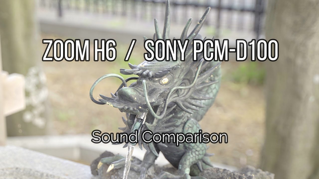 ZOOM H6 / SONY PCM-D100 : Sound Comparison(Chōzu-ya)