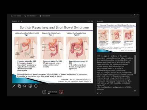 Short Bowel Syndrome:  Diet, Hydration, and Treatment