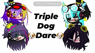 ||Triple dog dare||Meme||•3 Piggy gachatubers + my cousin||