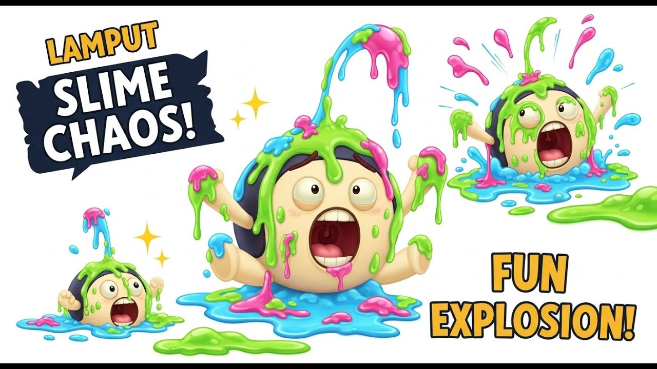 🔥 Lamput 😍 Slime Chaos Explosion! ✨ Fun Cartoon Adventure for Kids 🌀💦